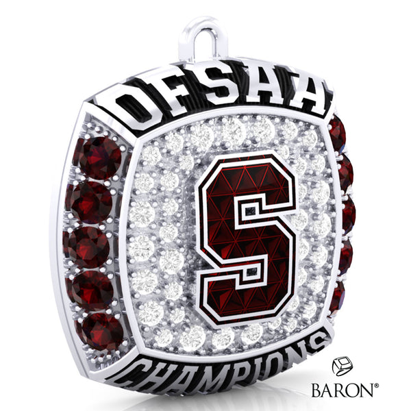 London South Collegiate Football 2023 Championship Ring Top Pendant - Design 1.5