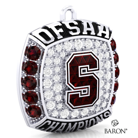 London South Collegiate Football 2023 Championship Ring Top Pendant - Design 1.5