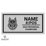 London WOLFPAAC Football 2023 Championship Black Standard Window Ring Box