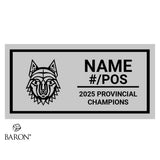 London WOLFPAAC OWFL Football 2025 Championship Black Window Ring Box