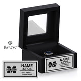 McKinnon Park Secondary School Football 2025 Championship Black Window Ring Box