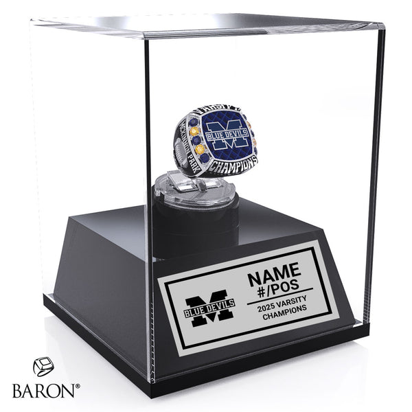 McKinnon Park Secondary School Football 2025 Championship Display Case