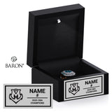 Midland Mariners Baseball 2025 Championship Black LED Ring Box