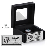 Midland Mariners Baseball 2025 Championship Black Window Ring Box