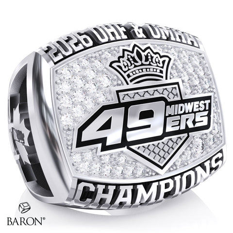 Midwest 49ers U15A Hockey 2026 Championship Ring - Design 1.1