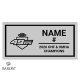 Midwest 49ers U15A Hockey 2026 Championship Black Standard Window Ring Box