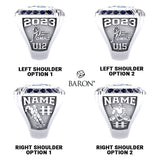 Milton Winterhawks U12 and U15 2023 Championship Ring - Design 1.2