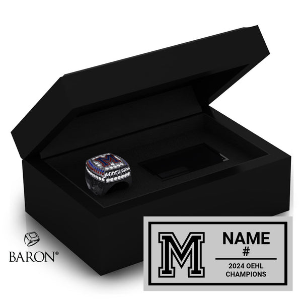 Minto 81’s Hockey 2024 Championship Black Standard Window Ring Box