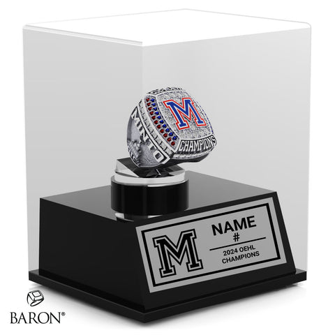 Minto 81’s Hockey 2024 Championship Display Case