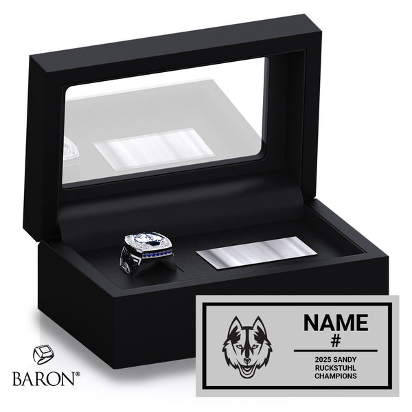 Mississauga Minor Football 2025 OSFL Championship Black Standard Window Ring Box