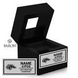 Moncton Mustangs Football 2025 Championship Black Window Ring Box