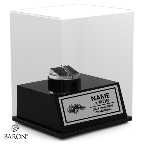 Moncton Mustangs Football 2025 Championship Display Case