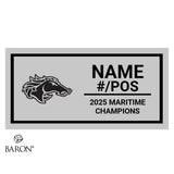 Moncton Mustangs Football 2025 Championship Black Standard Window Ring Box
