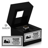 Moncton Stingrays Football 2023 Championship Black Window Ring Box