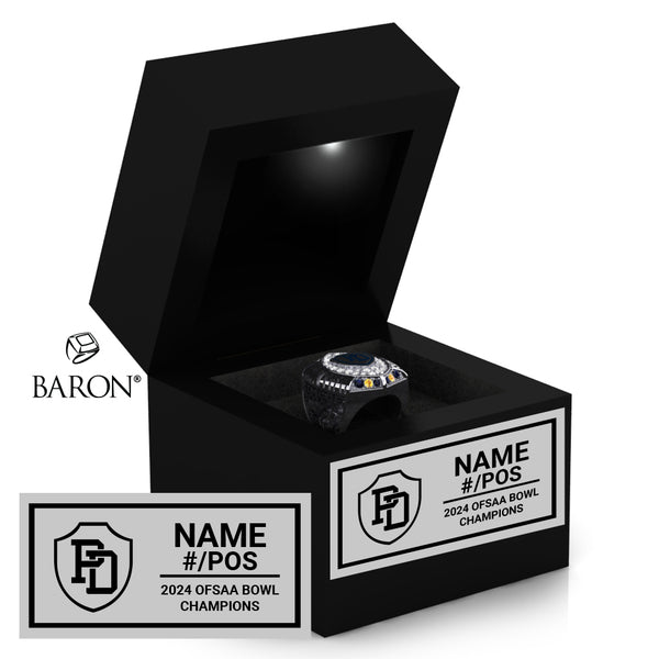 Monsignor Paul Dwyer C.H.S. Football 2024 Championship Black LED Ring Box