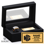 Niagara Generals Football 2025 Championship Black Standard Window Ring Box