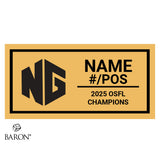 Niagara Generals Football 2025 Championship Black Standard Window Ring Box