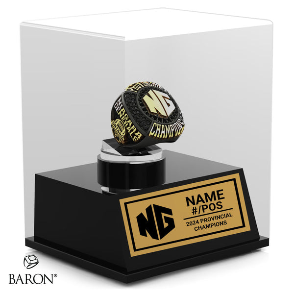 Niagara Generals Football 2024 Championship Display Case