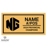 Niagara Generals Football 2024 Championship Black Window Ring Box