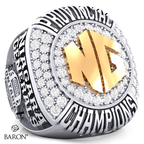 Niagara Generals Football 2024 Championship Ring - Design 1.7