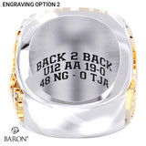 Niagara Generals Football 2025 Championship Ring - Design 3.7