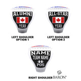 North American Football League 2023 CA Championship Ring - Design 2.5