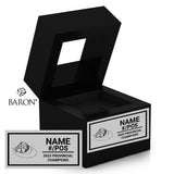 North Bay Bulldogs U12 Football 2025 Championship Black Window Ring Box