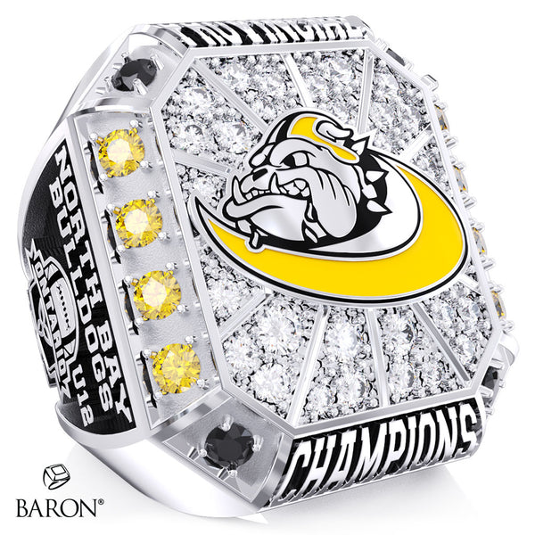 North Bay Bulldogs U12 Football 2025 Championship Ring - Design 3.4