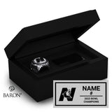 North Star Wolves Football 2023 Championship Black Standard Window Ring Box