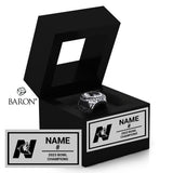 North Star Wolves Football 2023 Championship Black Window Ring Box