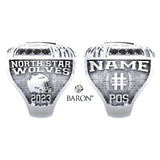 North Star Wolves Football 2023 Championship Ring - Design 1.1 *BALANCE*