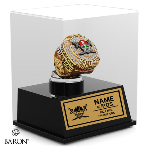 Nova Scotia Buccaneers Football 2024 Championship Display Case