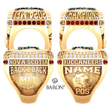 Nova Scotia Buccaneers Football 2024 Championship Ring - Design 3.2