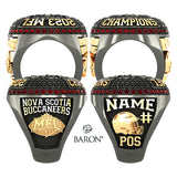 Nova Scotia Buccaneers Football 2023 Championship Ring - Design 4.7