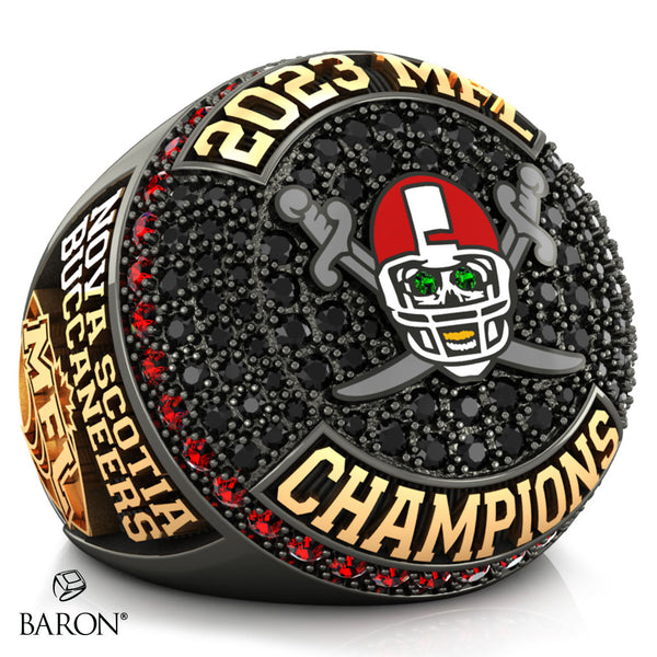 Nova Scotia Buccaneers Football 2023 Championship Ring - Design 4.7