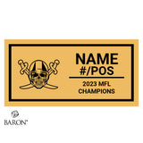 Nova Scotia Buccaneers Football 2023 Championship Black Standard Window Ring Box