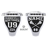 Orangeville Northmen U9 Lacrosse 2024 Championship Ring - Design 3.1