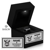 Orangeville Northmen Lacrosse 2023 Championship Black LED Ring Box
