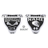 Orangeville Northmen Lacrosse 2023  Championship Ring - Design 2.3