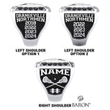 Orangeville Northmen U17 Lacrosse 2024 Championship Ring - Design 4.3