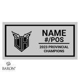 Oshawa Hawkeyes Football 2023 Championship Black Window Ring Box