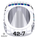 Oshawa Hawkeyes Football 2023 Championship Ring - Design 3.4