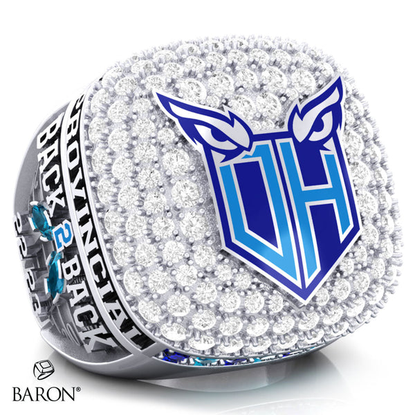 Oshawa Hawkeyes Football 2023 Championship Ring - Design 3.4 *50% BALANCE**