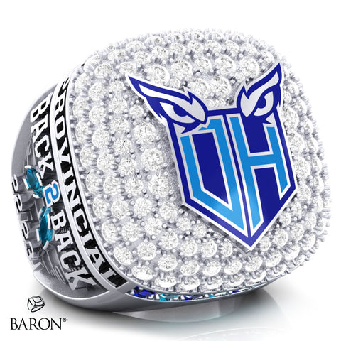 Oshawa Hawkeyes Football 2023 Championship Ring - Design 3.4