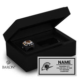 Pasadena City College Hall of Fame Championship Black Standard Window Ring Box