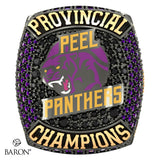 Peel Panthers Football U14 Football 2024 Championship Ring - Design 2.2