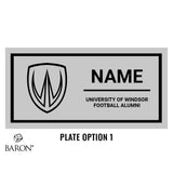 University of Windsor Football Alumni Black Window Ring Box