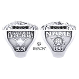 Plattsville Lightning Softball 2024 Championship Ring - Design 2.1