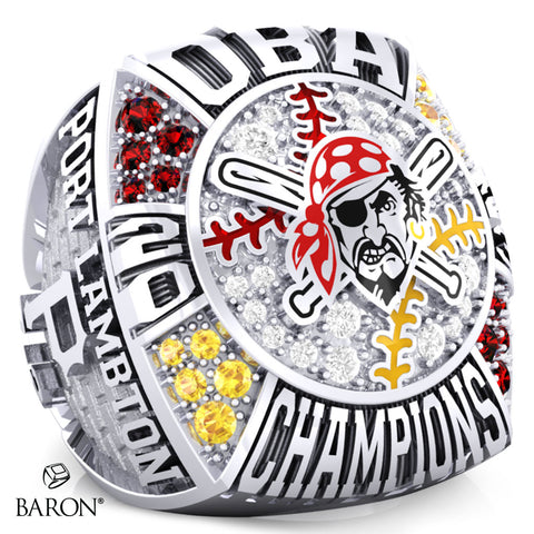 Port Lambton Pirates Baseball 2023 Championship Ring - Design 1.1