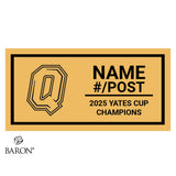 Queen’s Golden Gaels Football 2025 Championship Black LED Ring Box